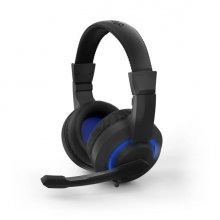 Energy Sistem Halo Auriculares Gaming - Microfono Plegable - Iluminacion LED - Diadema Ajustable - Almohadillas Acolchadas - Control en Cable - Color Negro