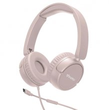 Energy Sistem Urban Auriculares con Cable - DeepBass - Diadema Extensible - Microfono Incorporado - Conexion USB-C - Color Rosa