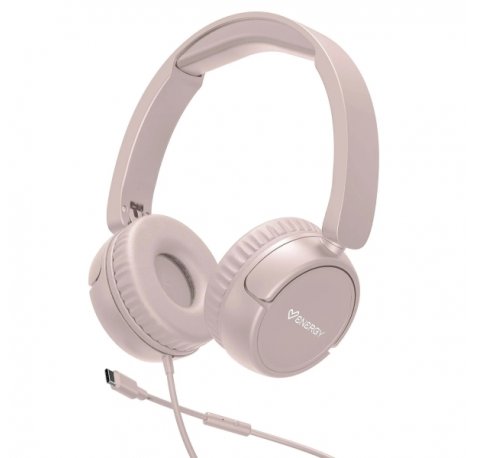 Energy Sistem Urban Auriculares con Cable - DeepBass - Diadema Extensible - Microfono Incorporado - Conexion USB-C - Color Rosa