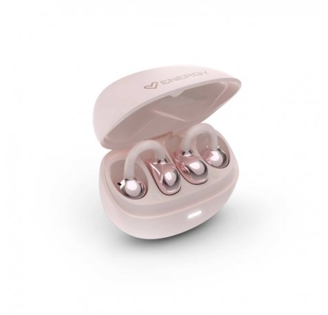 Energy Sistem StreetPods Auriculares Open Sound - True Wireless Stereo - Bluetooth 6.0 - Hasta 20 Autonomia - Microfono y Asistente de Voz Integrado - DiseÃ±o Curved-Fit Tipo Pendiente - Color Rosa