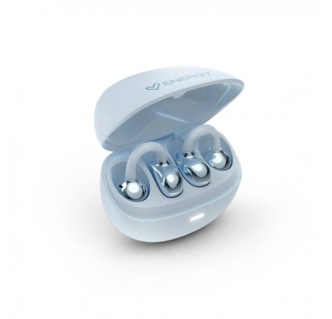 Energy Sistem StreetPods Auriculares Open Sound - True Wireless Stereo - Bluetooth 6.0 - Hasta 20 Autonomia - Microfono y Asistente de Voz Integrado - DiseÃ±o Curved-Fit Tipo Pendiente - Color Azul