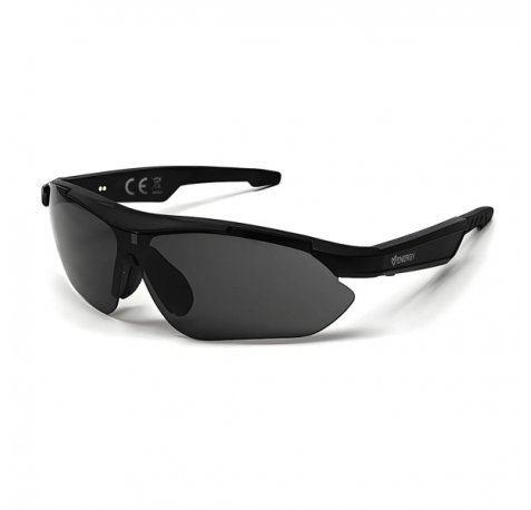 Energy Sistem TrackVibe Sport Music Gafas Bluetooth - Filtro Anti Luz Azul y Proteccion UV400 - Reproduccion de Musica - Microfono y Asistente de Voz - IPX5 - Control Tactil - Autonomia 5 horas - Color Negro