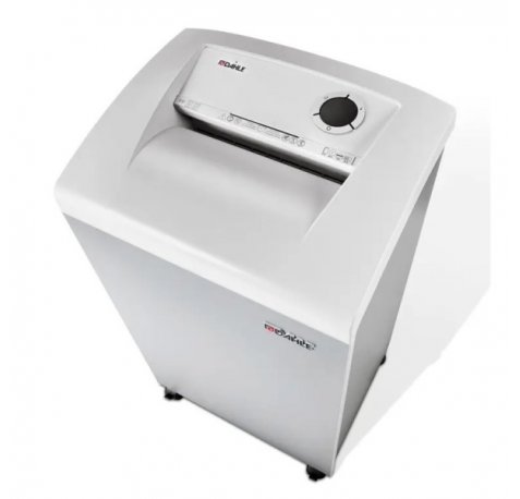 Dahle 414 Destructora de Papel Manual Corte en Particulas P-4 - Destruye hasta 26 Hojas - Capacidad de la Papelera 140L - Ruedas Giratorias - Color Gris