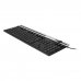 Unykach A2930 Teclado USB con 105 Teclas + 12 teclas multimedia - Teclas planas - Color Negro