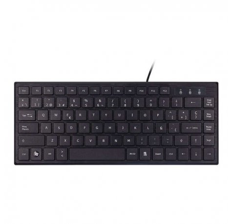 Unykach KB302 Mini Teclado USB con 83 Teclas - Ultraplano - Color Negro
