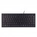 Unykach KB302 Mini Teclado USB con 83 Teclas - Ultraplano - Color Negro