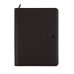 Finocam Focus Portadocumentos de Mano - Biomaterial de Cactus - Cremallera - Formato A4 - 210x297mm - Bloc de Notas - Papel de 70g/m2 - Bolsillo Interior - Portaboligrafo - Color Negro
