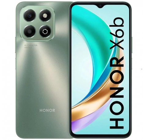 Honor X6b Smartphone Pantalla 6.56" - 4GB - 128GB - Camara Principal 50MP - Bateria 5200mAh - Admite Carga de 35W - Color Verde