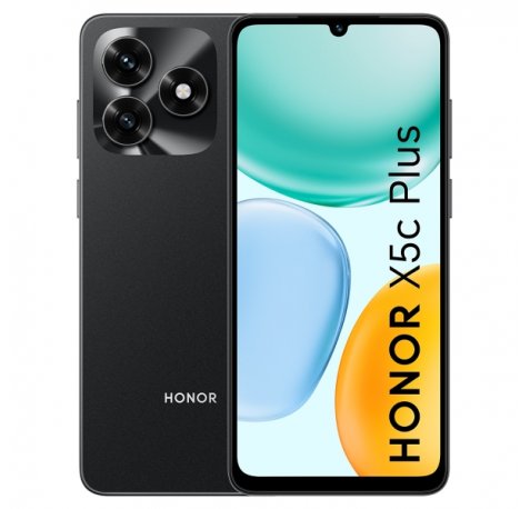 Honor X5c Plus Smartphone Pantalla 6.74" - 4+4GB - 256GB - Camara Principal 50MP - Bateria 5260mAh - Supercharge 15W - Color Negro