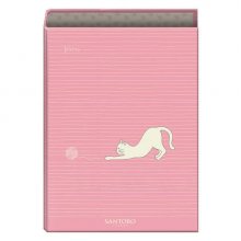 Dohe Santoro Felines Carpeta de 4 Anillas Formato Folio - Cubierta de Carton Forrado - Anillas Niqueladas de 40mm