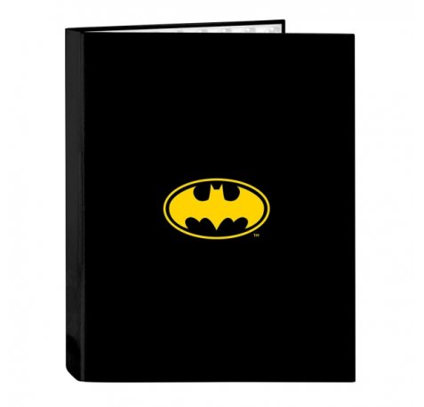 Safta Batman Game Over Carpeta con 4 Anillas 25mm - Tapas Duras Forradas - Formato Folio - 265x40x330mm - Color Negro