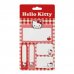Safta Hello Kitty Pack de Notas Adhesivas - Formatos Surtidos - Cabecera para Colgar - 10x20cm - Color Rojo y Blanco