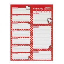 Safta Hello Kitty Planificador Semanal - 50 Paginas - 100 g/m2 - 19x25.5cm - Color Rojo y Blanco
