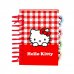 Safta Hello Kitty Bloc de Notas - Formato A7 - 80 Hojas de 80 g/m2 - Espiral - Tapas Duras - 4 Separadores Interiores - 7.4x10.5cm - Color Rojo y Blanco