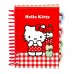 Safta Hello Kitty Bloc de Notas - Formato A6 - 80 Hojas de 80 g/m2 - Espiral - Tapas Duras - 4 Separadores Interiores - 10.5x14.8cm - Color Rojo y Blanco