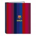 Safta F.C.Barcelona 1Âª Equipacion 26/27 Carpeta de 4 Anillas de 25mm - Formato Folio - Tapas Duras Forradas - 26.5x33x4cm - Color Rojo y Azul