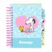 Safta Snoopy Bloc de Notas - Formato A6 - 80 Hojas de 80 g/m2 - Espiral - Tapas Duras - 4 Separadores Interiores - 10.5x14.8cm - Color Azul Claro