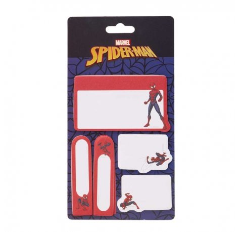 Safta Spider-Man Pack de Notas Adhesivas - Formatos Surtidos - Cabecera para Colgar - 10x20cm - Colores Surtidos