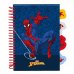 Safta Spider-Man Bloc de Notas - Formato A5 - 80 Hojas de 80 g/m2 - Espiral - Tapas Duras - 4 Separadores Interiores - 14.8x2.1cm - Color Azul Marino