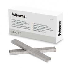 Fellowes Caja de 5000 Grapas - Formato 24/8 - 156 Grapas por Tira - Punta de Cincel - Color Plateado