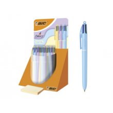 Bic 4 Colours Pastel Expositor con 30 Boligrafos de Bola Retractil - Punta Media de 1.0mm - Tinta con Base de Aceite - Cuerpo en Colores Pastel - 4 Colores Bic 4 Colours Pastel Expositor con 30 Boligrafos de Bola Retractil - Punta Media de 1.0mm - Tinta con Base de Aceite - Cuerpo en Colores Pastel - 4 Colores