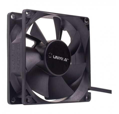 Unykach Ventilador 90mm - Velocidad Max. 2000rpm - Color Negro