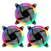 Unykach Candy 30 Pack de 3 Ventiladores 120mm con Iluminacion ARGB - Velocidad Max. 1500rpm - Controladora y Mando a Distancia - Color Negro