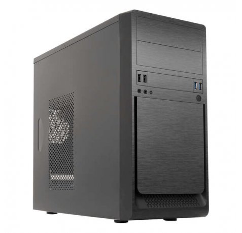 Unykach UK6023 U3 Caja Torre MicroATX - Fuente de Alimentacion 500W Incluida - Tamaño Disco Soportado 3.5", 2.5" - USB-A 3.2/2.0 y Audio