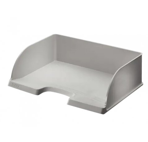 Leitz Plus Jumbo Bandeja Portadocumentos de Gran Capacidad - Acceso Apaisado - Hasta 10uds Apilables - Color Gris