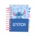 Safta Stitch Bloc de Notas - Formato A7 - 80 Hojas de 80 g/m2 - Espiral - Tapas Duras - 4 Separadores Interiores - 7.4x10.5cm - Color Azul Pastel