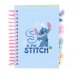 Safta Stitch Bloc de Notas - Formato A6 - 80 Hojas de 80 g/m2 - Espiral - Tapas Duras - 4 Separadores Interiores - 10.5x14.8cm - Color Azul Pastel
