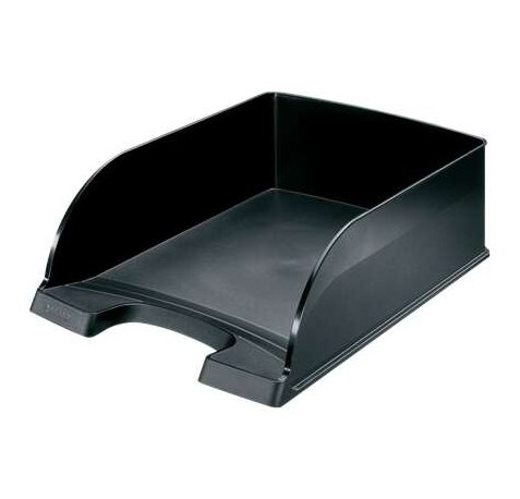 Leitz Plus Jumbo Bandeja Portadocumentos de Gran Capacidad - Formato Vertical A4 - Hasta 8uds Apilables - Color Negro