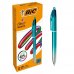 Bic 4 Colours Smooth Gradient Verde Boligrafo de Bola Retractil - Punta Media de 1.0mm - Escritura un 40% mas Suave - 4 Colores (12 uds)