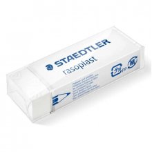 Staedtler Rasoplast 526 B20 Goma de Borrar - Borrado de Alta Calidad - Minimos Residuos - Color Blanco (20 uds)
