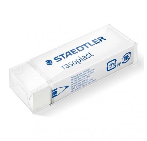 Staedtler Rasoplast 526 B20 Goma de Borrar - Borrado de Alta Calidad - Minimos Residuos - Color Blanco (20 uds)