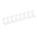 Fellowes Wire Pack de 100 Espirales Dobles Metalicas 10mm - Hasta 80 Paginas - Color Blanco