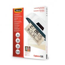 Fellowes Pack de 100 Fundas para Plastificar - Formato A3 - Reverso Adhesivo - Efecto Brillo - 125 micras - Transparente Fellowes Pack de 100 Fundas para Plastificar - Formato A3 - Reverso Adhesivo - Efecto Brillo - 125 micras - Transparente