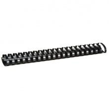 Fellowes Pack de 50 Canutillos de Plastico 51mm - Hasta 450 Hojas - Facil de Utilizar y Flexible - Alta Calidad - Color Negro