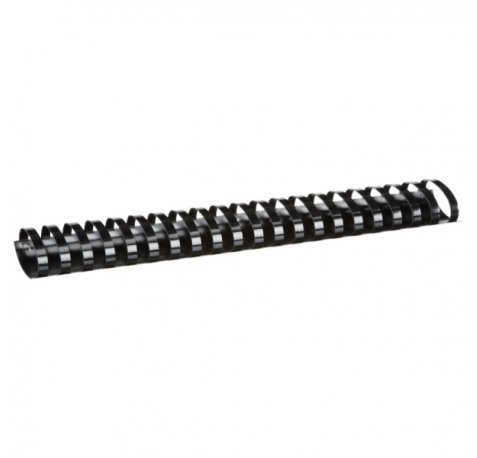 Fellowes Pack de 50 Canutillos de Plastico 51mm - Hasta 450 Hojas - Facil de Utilizar y Flexible - Alta Calidad - Color Negro