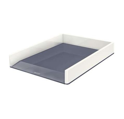 Leitz WOW Bandeja de Sobremesa Portadocumentos - Formato A4 - Color Blanco/Gris
