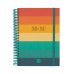 Finocam Diva Agenda Escolar 26/27 en Catalan - 1 Dia por Pagina - Formato 4Âº - 155x212mm - Tapas de Carton Forrado - Papel de 80g/m2 - Espiral - Esquinas Microperforadas - Multicolor