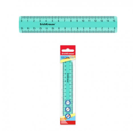Erichkrause Regla Pastel Mint - 15cm - Menta - Bolsa de Polietileno