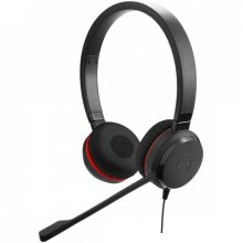 Jabra Evolve 30 II MS Auriculares con Microfono - Conectividad USB/3.5mm - Cancelacion Pasiva de Ruido - Certificados por Microsoft - Diadema Ajustable - Controles en Cable - Color Negro
