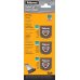 Fellowes Pack de 3 Cuchillas de Repuesto para Cizalla - Corte Microperforado - Corte Plegado - Corte Ondulado - Cuchilla Encapsulada Retractil - Transparente
