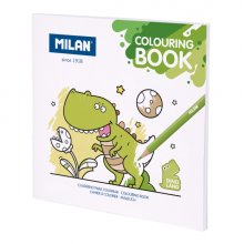 Milan Dino Land Cuaderno para Colorear Microperforado - Tematica Dinosaurios - 20 Ilustraciones Detalladas