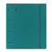 Safta Carpeta con 4 Anillas 35mm - Resistente - Recambio 100 Hojas - Cuadriculas 5x5mm - Cierre Elastico - Ranura para Boligrafo - Solapa Interior - 270x40x320mm - Color Verde