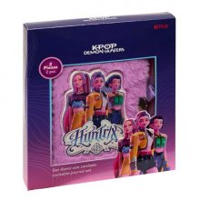 Safta K-Pop Demon Hunters Pack de Diario y Boligrafo de 10 Colores - Candado - Tapa con Pelo - Hojas Decoradas - Color Rosa