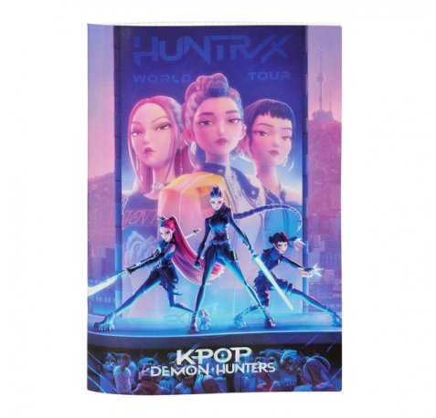 Safta K-Pop Demon Hunters Libreta Grapada - Formato A4 - Cuadricula de 5x5mm - Cantos Redondeados - 20.5x29.7cm - Multicolor (12 uds)