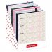 Safta Expositor con 8 Carpetas de 4 Anillas 35mm - Material Resistente - Incluye 100 Hojas por Carpeta - 290x340x340mm - Colores Surtidos