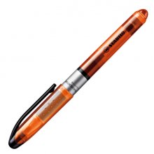 Stabilo Navigator Marcador Fluorescente - Zona de Agarre - Diseño Delgado - Practico Clip para Llevar - Trazo entre 2 y 5mm - Color Naranja (10 uds)